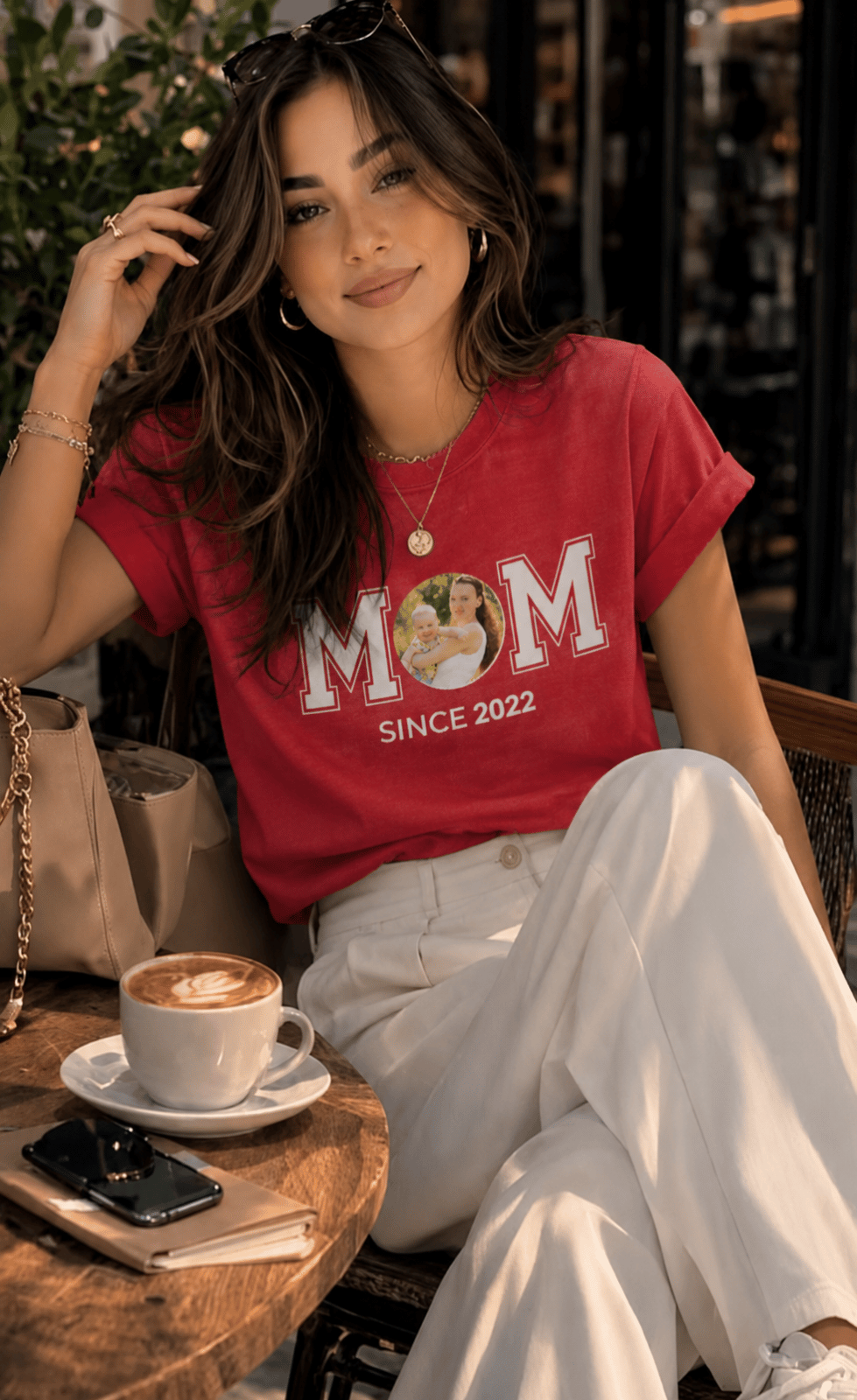 Personalized MOM Since Custom Year Minimalist Mother's Day T-Shirt