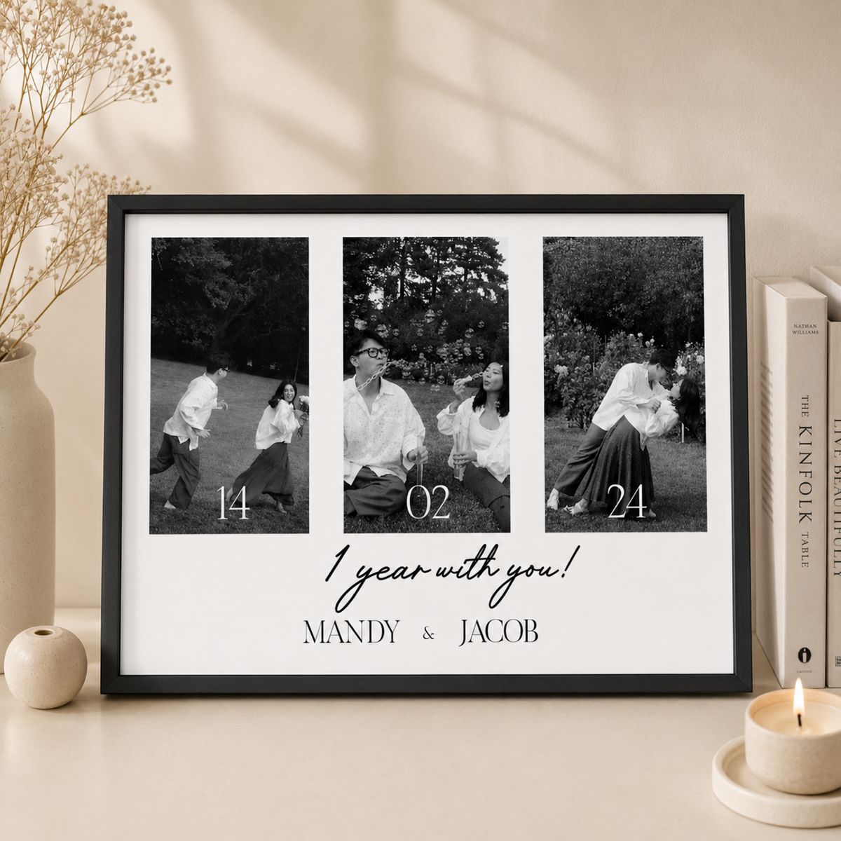 Every Moment, Every Memory – Personalized Couple Photo Poster, Custom Anniversary Print, Relationship Timeline Wall Art, Wedding Memory Poster, Personalized Photo Gift for Couples