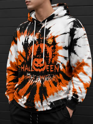 Halloween Tie Dye Hoodie