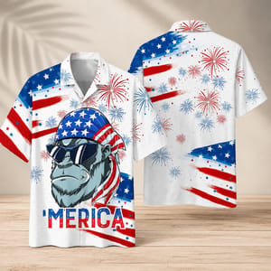 Independence Day Hawaiian Shirt For Proud Americans