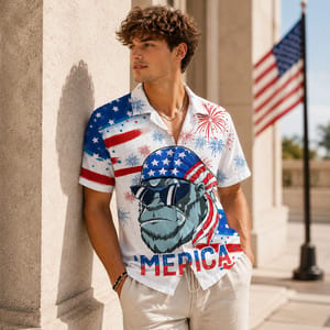 Independence Day Hawaiian Shirt For Proud Americans