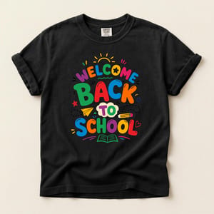 Welcome Back to School – Colorful Fun Learning Typography Design
