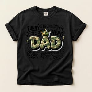 Strong Loving Dad Hero Protector T-Shirt