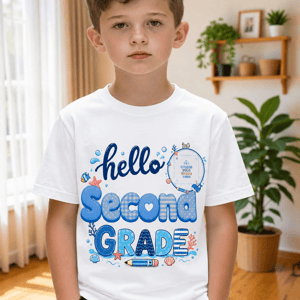 Personalized Hello Grade Kids T-Shirt – Custom Back to School Shirt for Boys & Girls