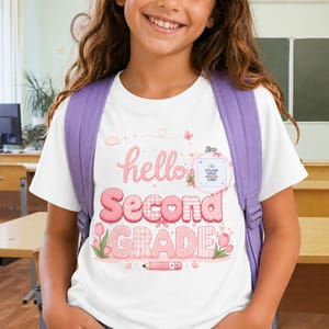 Personalized Hello Grade Kids T-Shirt – Custom Back to School Shirt for Boys & Girls