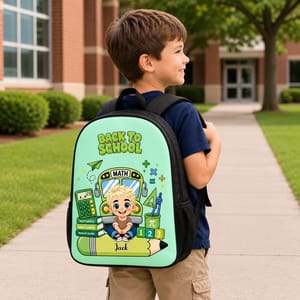 Personalized Back To School Backpack for Boys & Girls – Custom Name School Bookbag – Cute Student Backpack Gift