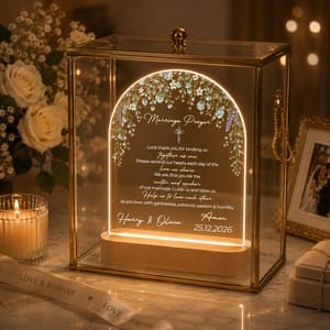 Christian Marriage Prayer LED Night Light Gift For Newlyweds