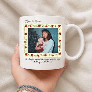 Every Sip Reminds Me of You – Personalized Mom Photo Mug, Custom Picture Coffee Mug for Mom, Mother's Birthday Gift, Personalized Ceramic Mug, Multi-Color Coffee Cup, Gift from Daughter or Son