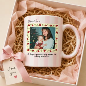 Every Sip Reminds Me of You – Personalized Mom Photo Mug, Custom Picture Coffee Mug for Mom, Mother's Birthday Gift, Personalized Ceramic Mug, Multi-Color Coffee Cup, Gift from Daughter or Son