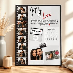 Personalized Vintage Film Strip Love Memory Art