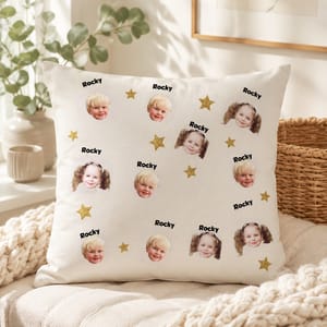 Personalized Custom Photo Face Pattern Pillow