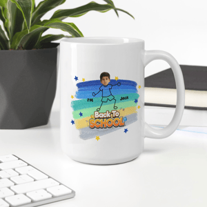 Personalized Back to School Mug with Photo – Custom Kids Coffee Mug Gift for Boys & Girls
