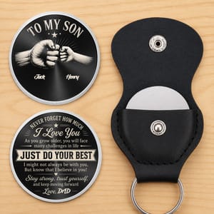 Custom Pocket Hug - Personalized Father's Day Gifts For Son - My Son My Pride