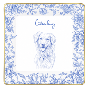 Custom Photo Pencil Sketch Pet Photo - Personalized Ring Dish