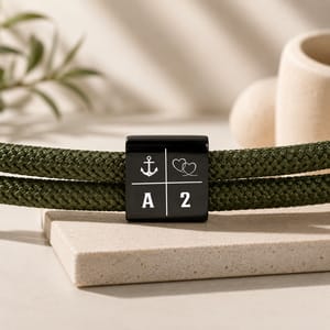 Personalized Adjustable Sliding Knot Rope Bracelet for Dad, Custom Engraved Bracelet, Father’s Day Gift for Him