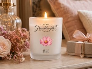 Granddaughter Love Message - Personalized Custom Candle - Gift For Granddaughter