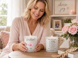 Granddaughter Love Message - Personalized Custom Candle - Gift For Granddaughter