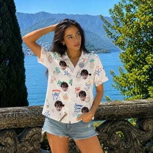 Tropical Beach Vacation Shirt - Custom Face Hawaiian Shirt, Personalized Summer Shirt