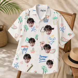 Tropical Beach Vacation Shirt - Custom Face Hawaiian Shirt, Personalized Summer Shirt