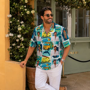 Surfing Hawaiian Shirt - Personalized Photo Hawaiian Shirt, Custom Portrait Shirt
