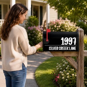 Personalized Address Mailbox Decal
