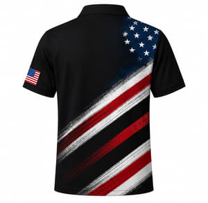 USA 250th Anniversary Polo Shirt, Patriotic American Flag Golf Polo, 4th Of July AOP Polo Shirt