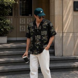 Master Baiter Skull Angler Tropical Button Up Shirt for Fishermen - Personalized Fishing Hawaiian Shirt with Custom Name