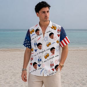 I Am a Simple Man Hawaiian Shirt - Custom Face Photo Shirt, Personalized Tropical Button Up