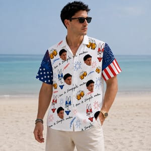I Am a Simple Man Hawaiian Shirt - Custom Face Photo Shirt, Personalized Tropical Button Up