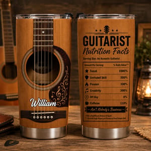 To My Incredible Musician, Let Your Music Soar, Guitar Design, Custom Tumbler, Gift For Musicians and Guitar Lovers 20oz
