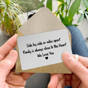 Custom Photo Wallet Insert Card - Personalized Double-Sided Aluminum Wallet Card - Gift for Husband, Boyfriend, Dad or Grandpa | Valetine's day, Birthdays, Father's Day, or any occasion
