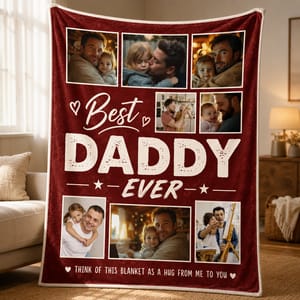 Custom Photo You Are My Greatest Gift - Family Personalized Custom Blanket - Gift For Dad, Mom