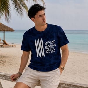 Custom Legend Since Year T-Shirt - Personalized Dad Timeline Tee with Important Family Years