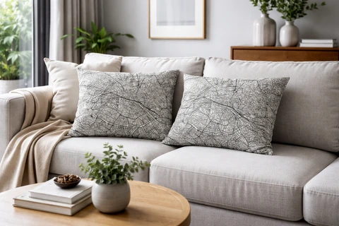 Throw pillows and soft accents
