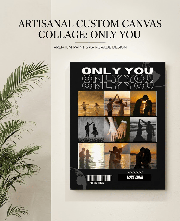 "Only You" Personalized 9-Photo Collage Poster