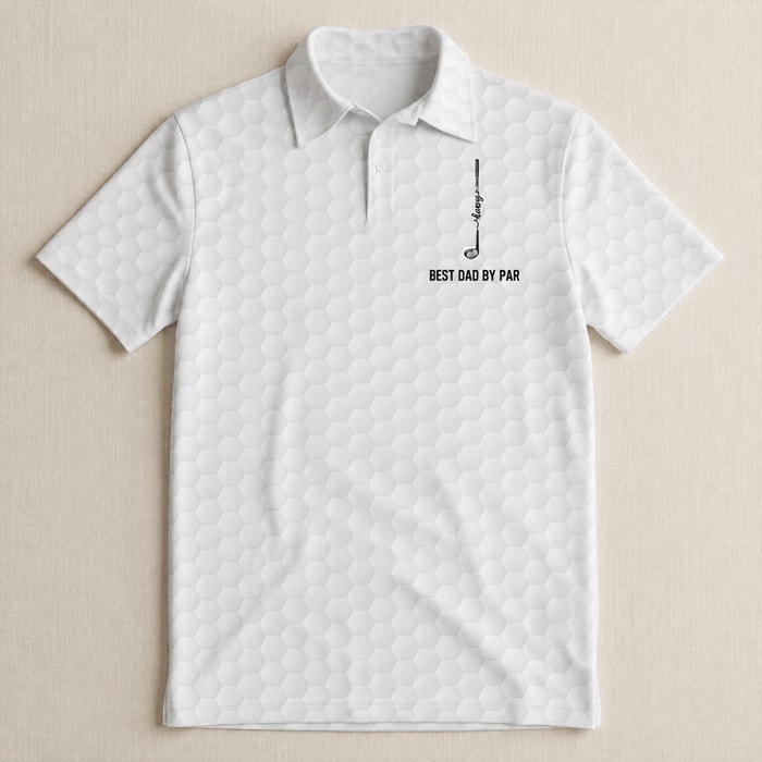 Best Dad By Par, Best Grandpa By Par - Personalized Polo Shirt
