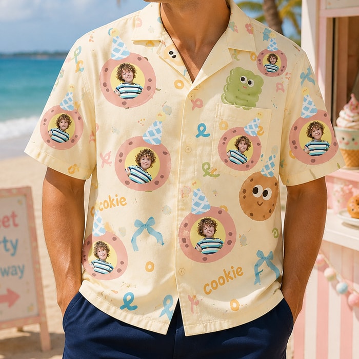 Personalized "Party Cookie Cream" Aloha Shirt