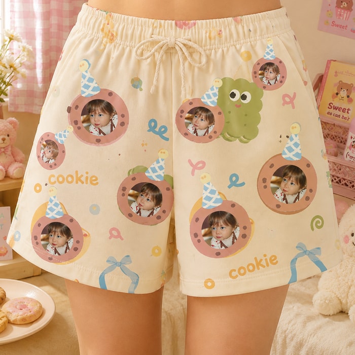 Personalized "Party Cookie Cream" Swim Shorts