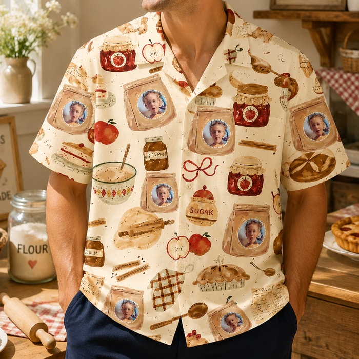 Personalized "Bakery & Jam Cream" Aloha Shirt