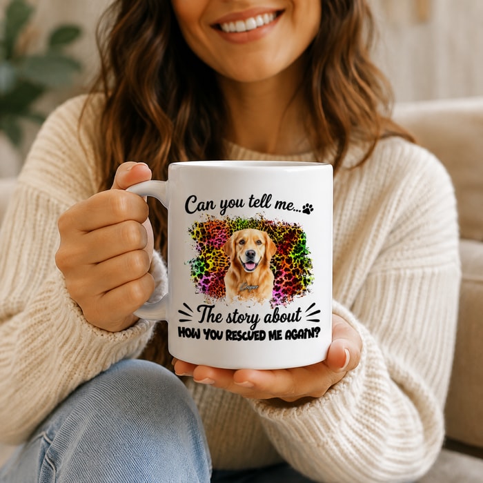 How You Rescued Me Again Dog Coffee Mug