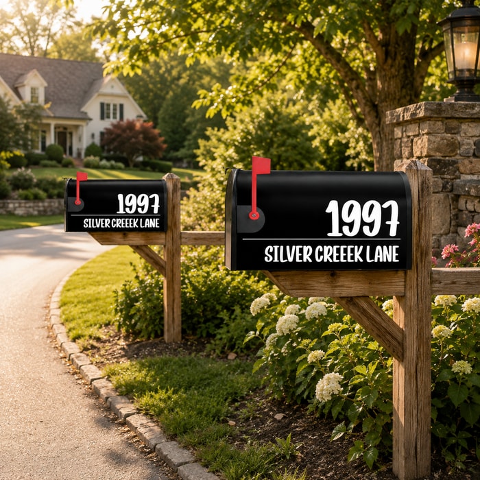 Personalized Address Mailbox Decal