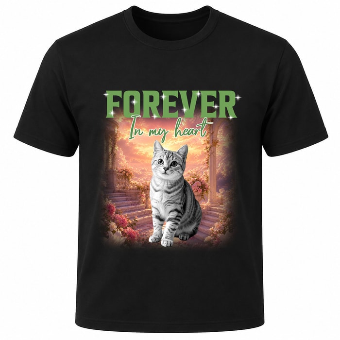 Live Preview Custom Your Pets Tee, Retro Vintage Portrait Bootleg Shirt, Personalized With Your Own Dog Or Cat Photo, Gift For Dad Mom