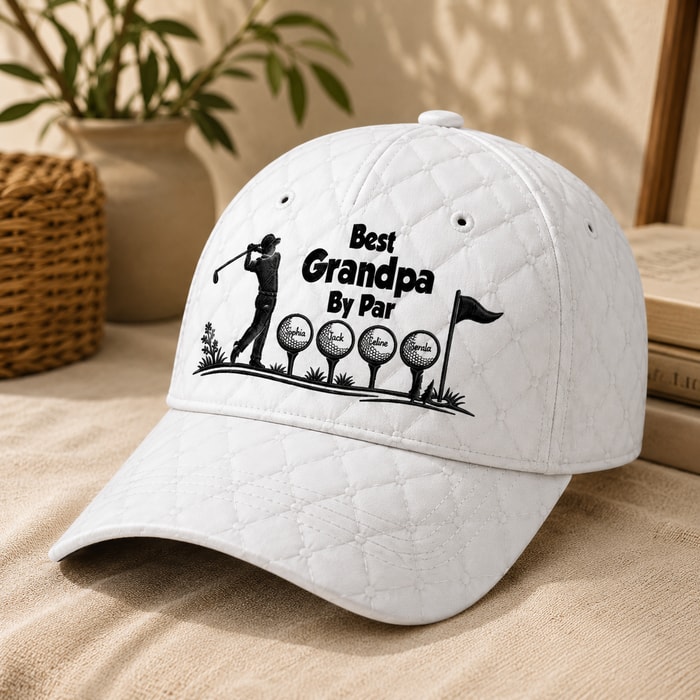 Custom Hat, All Over Print Classic Cap - Personalized Birthday Golf Gifts For Dad, Grandpa - Golf Days With Dad