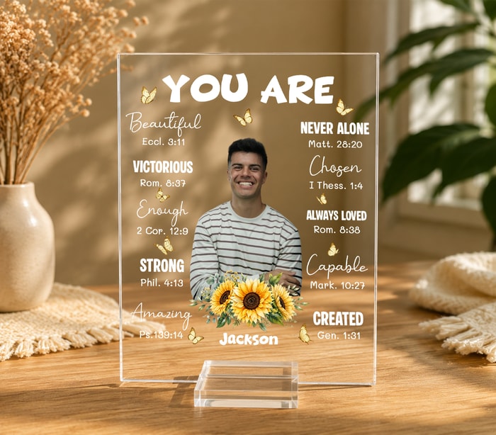 You Are Beautiful Victorious - Personalized Acrylic Photo Plaque