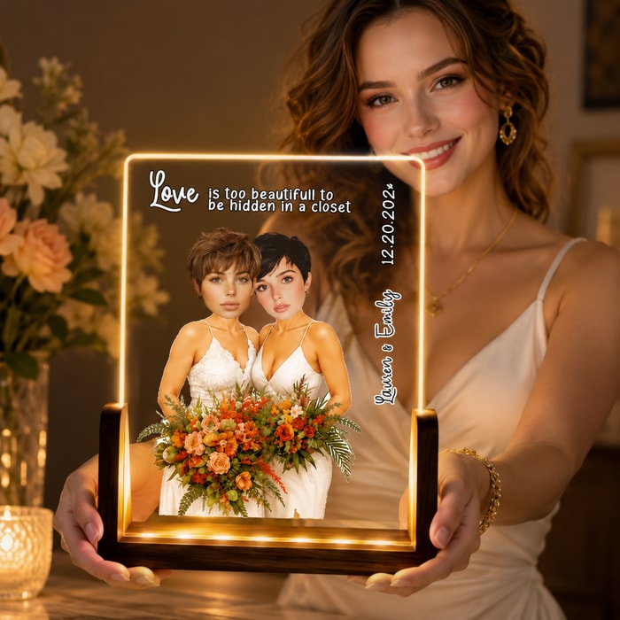 Custom Hawaii Wedding Summer Led Acrylic Night Light