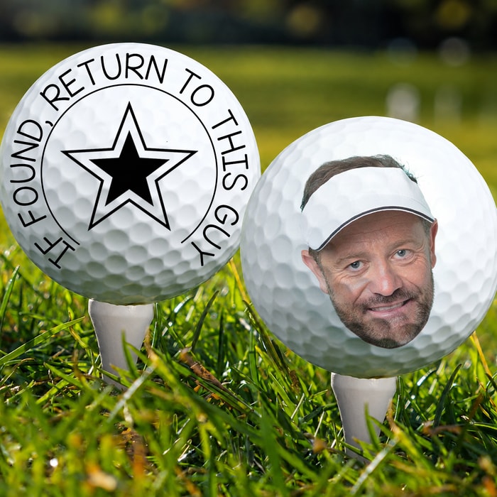 If Found, Return To This Guy Funny Gift For Golfers - Personalized Golf Ball